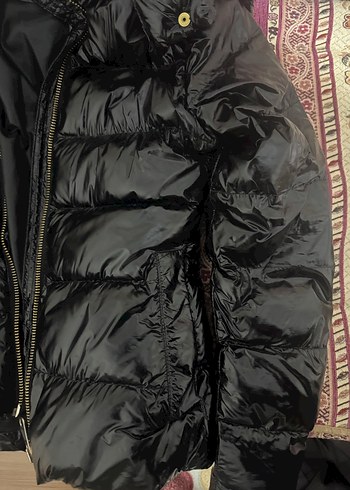 Siyah Kadın Mont - Görsel 4