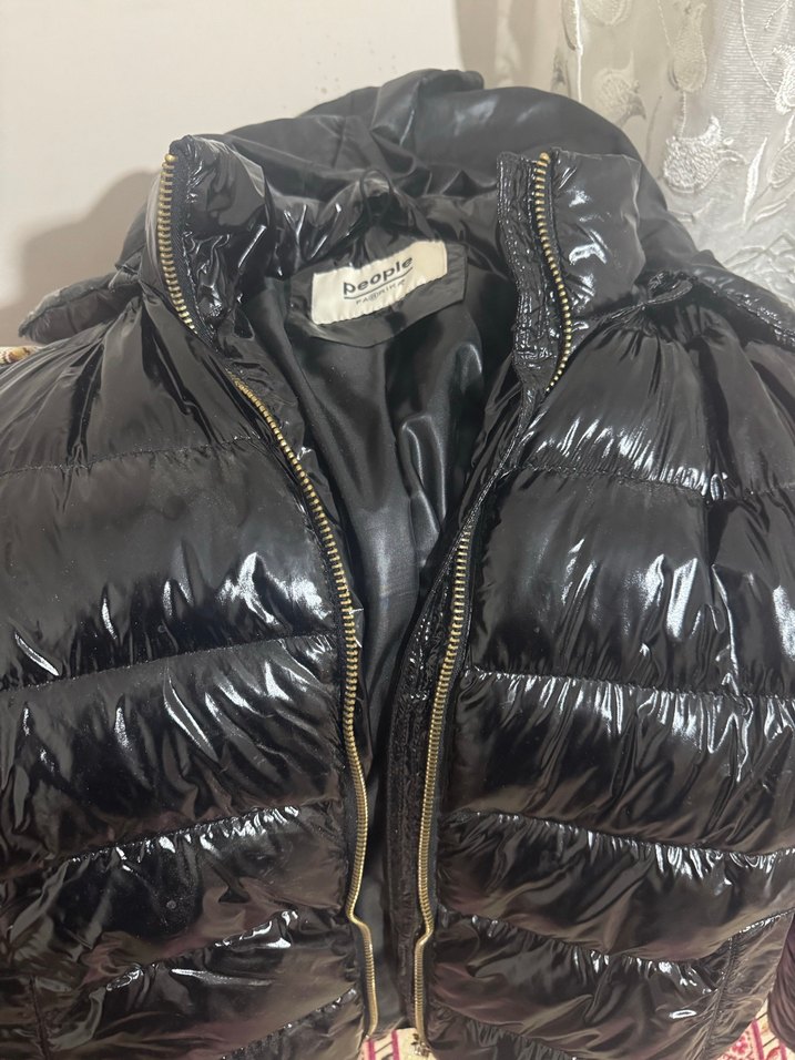 Siyah Kadın Mont - Görsel 2