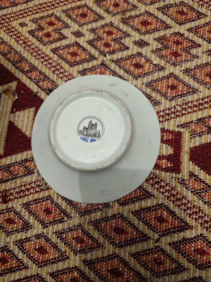 Beyaz Dekoratif çay tabagi - Görsel 2