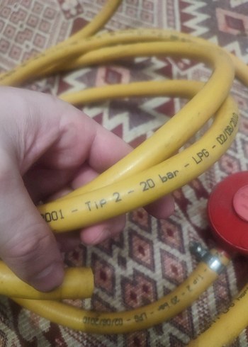 Sarı Gaz Hortumu ve Regülatör - Görsel 2