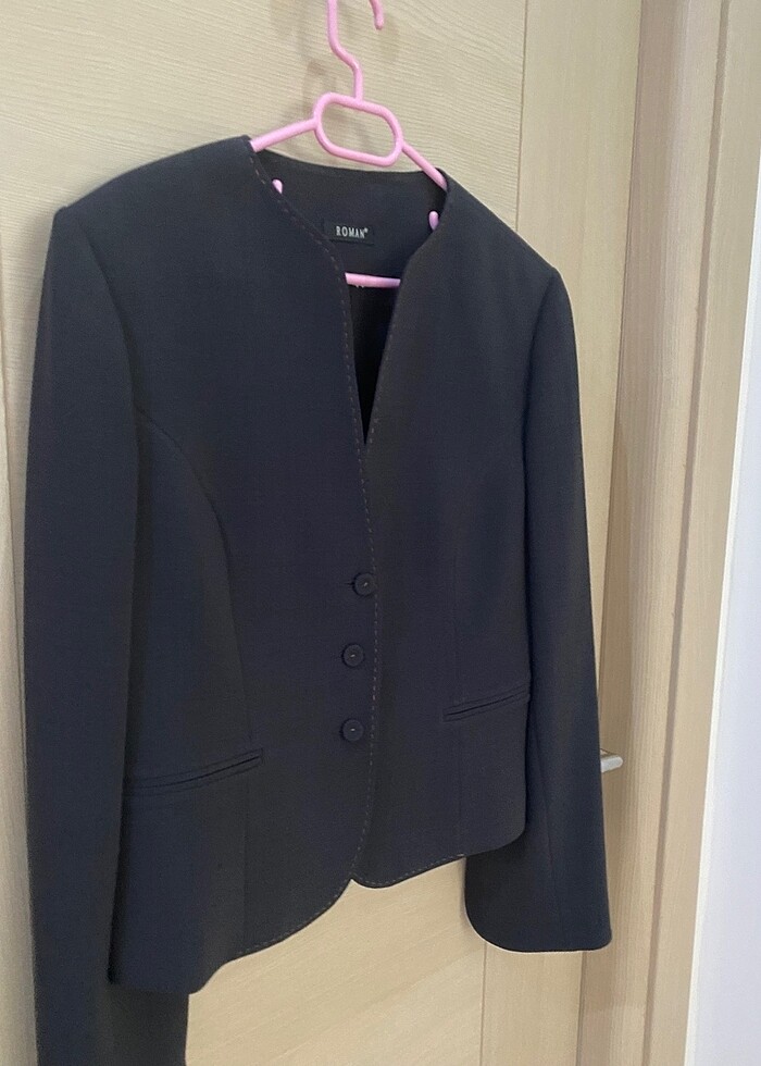 Roman Bayan Siyah Ceket - Görsel 3