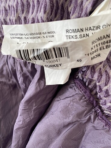 Roman 40 Beden Elbise - Görsel 8