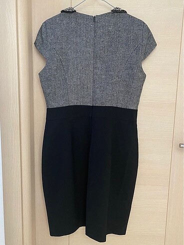 42 beden yaka detaylı elbise - Görsel 6