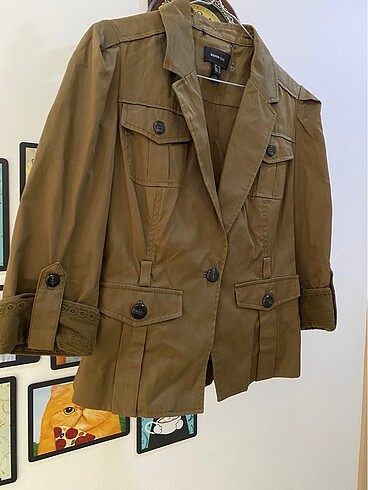 Mango Haki Ceket - Görsel 7