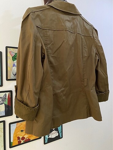 Mango Haki Ceket - Görsel 9