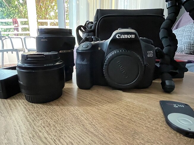 Canon dslr fotoğraf makinesi seti