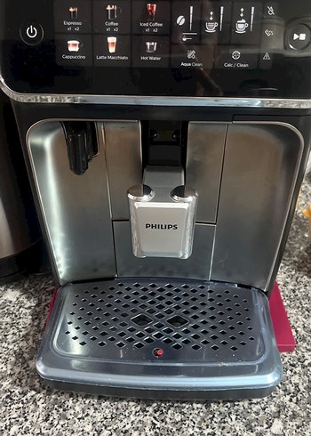 Philips Kırmızı Gri Kahve Makinesi