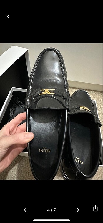 39 Beden siyah Renk Celine loafer