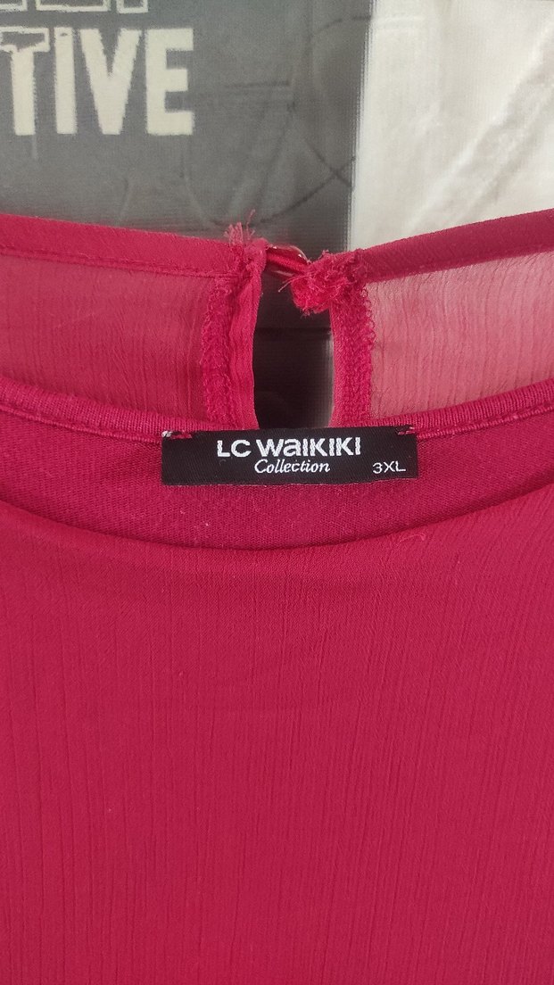 Bordo Uzun Kollu Salaş Tunik - Görsel 3