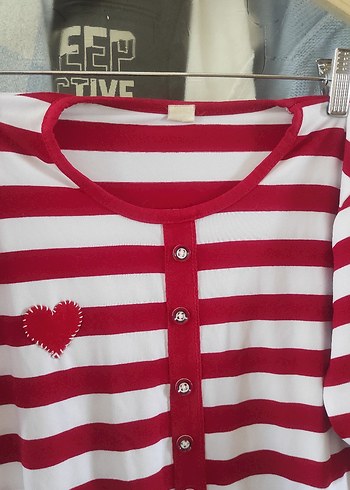 Kırmızı Çizgili Tunik - Görsel 6