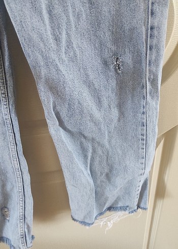 Mavi Loose Fit Midi Denim Kadın Pantolon - Görsel 5