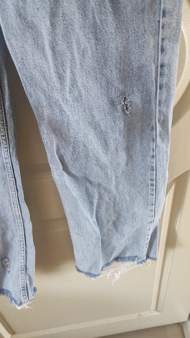 Mavi Loose Fit Midi Denim Kadın Pantolon - Görsel 5