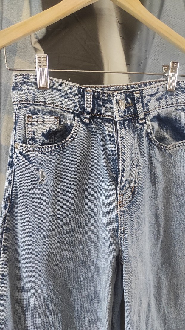 Mavi Loose Fit Midi Denim Kadın Pantolon - Görsel 2