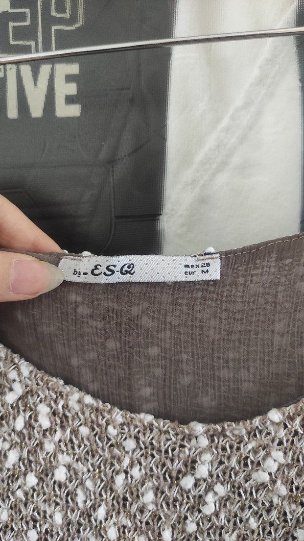 Gri Örgü Kadın Kazak Uzun Kollu - Görsel 3