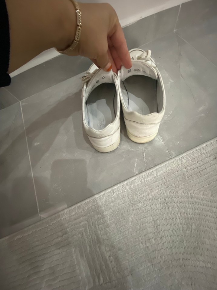 Beyaz Minimalist Erkek Spor Ayakkabı - Görsel 3