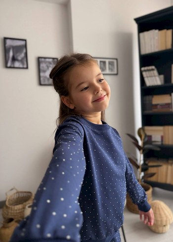 kız çocuk taşlı iki iplik takım - Görsel 2