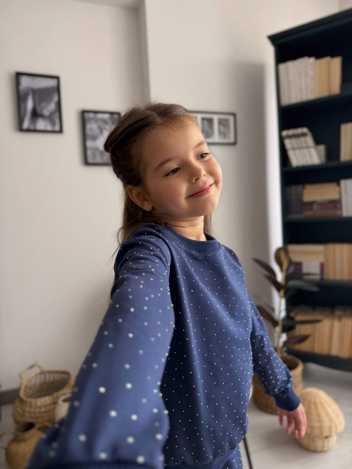 kız çocuk taşlı iki iplik takım  - Görsel 2