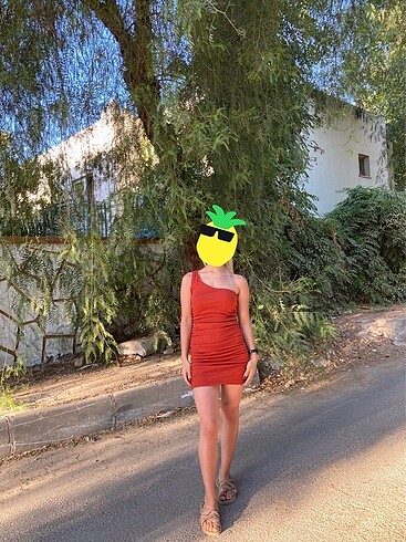 Diğer Tek kol yazlık mini elbise