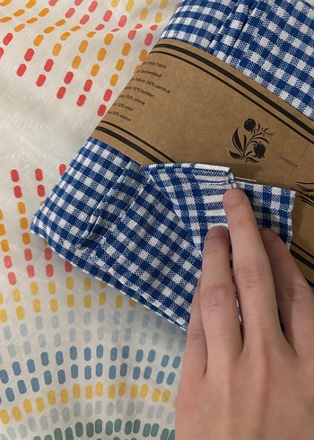 Mavi Kareli Masa Örtüsü - Görsel 2