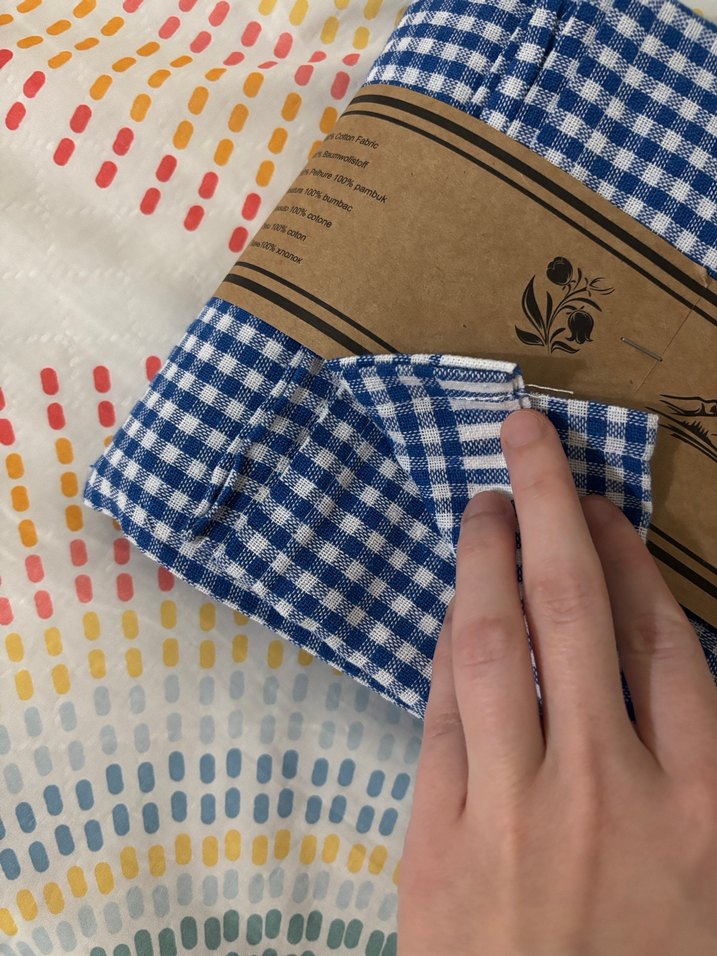 Mavi Kareli Masa Örtüsü - Görsel 2