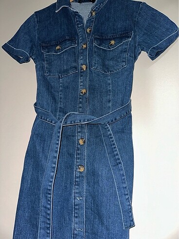 Jean elbise - Görsel 5