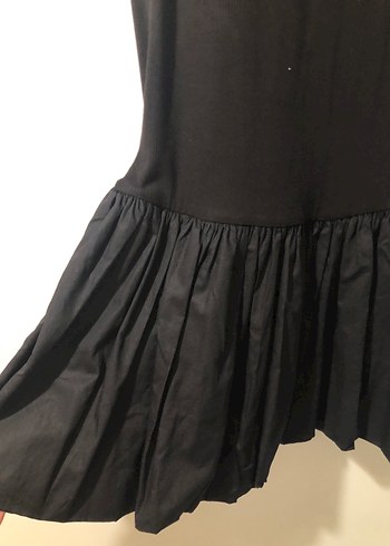 Uzun Kollu Siyah Elbise - Görsel 2