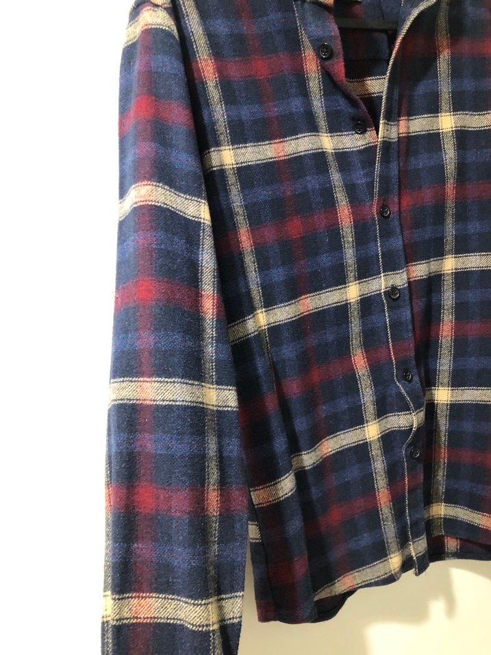 Düğmeli Uzun Kollu Erkek Oduncu Gömlek - Görsel 3