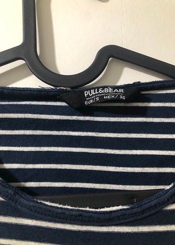 Erkek Lacivert Çizgili Kısa Kollu Tişört - Görsel 4