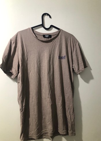 Bej Erkek Keten Kısa Kollu Tişört - Görsel 2