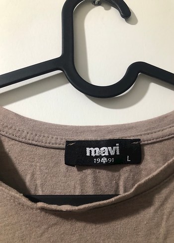 Bej Erkek Keten Kısa Kollu Tişört - Görsel 3