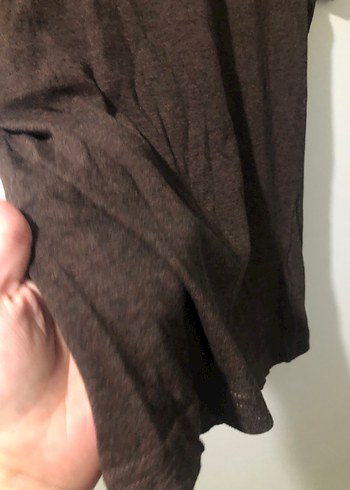 Erkek Kahverengi Kısa Kollu Basic Tişört - Görsel 4