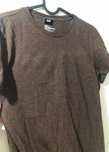 Erkek Kahverengi Kısa Kollu Basic Tişört - Görsel 3