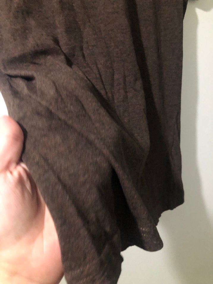 Erkek Kahverengi Kısa Kollu Basic Tişört - Görsel 4