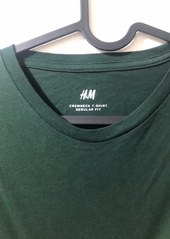 Erkek Koyu Yeşil Keten Kısa Kollu Tişört - Görsel 3