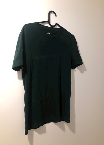 Erkek Koyu Yeşil Keten Kısa Kollu Tişört - Görsel 4