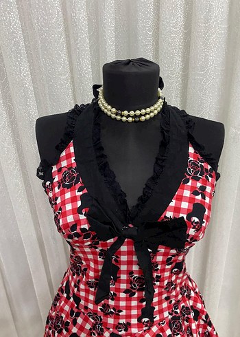 Hell Bunny Gotik elbise - Görsel 6