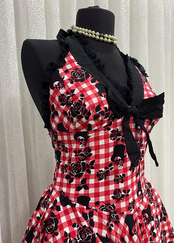 Hell Bunny Gotik elbise - Görsel 10