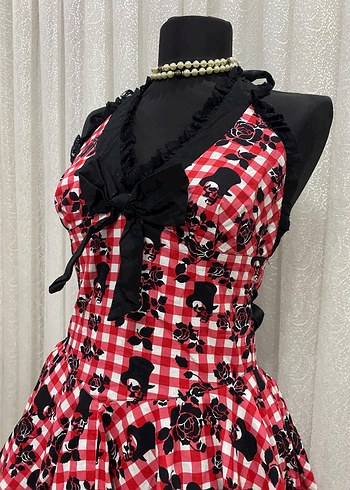 Hell Bunny Gotik elbise - Görsel 4