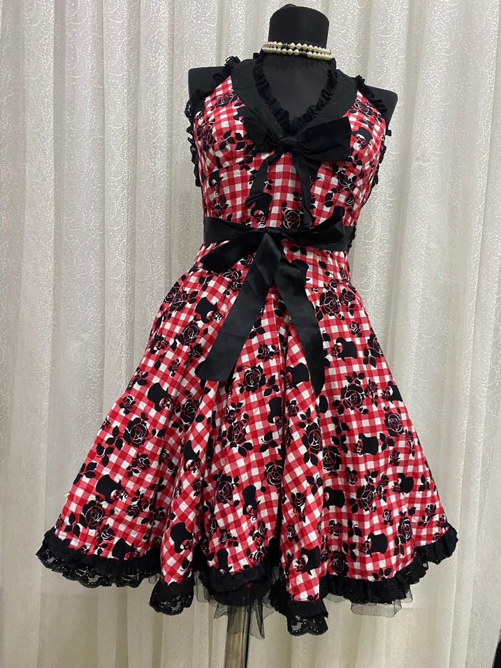 Hell Bunny Gotik elbise - Görsel 3