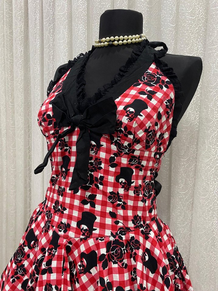 Hell Bunny Gotik elbise - Görsel 4