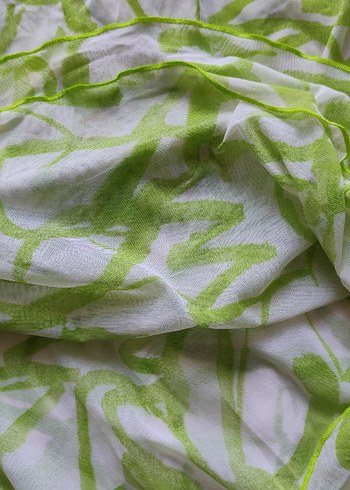 Vintage Önden Drapeli Yeşil Midi Etek - Görsel 8