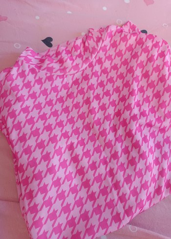 Pembe Uzun Kollu kadın bluz