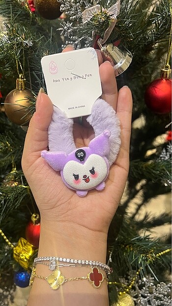 Kuromi peluş lastik toka