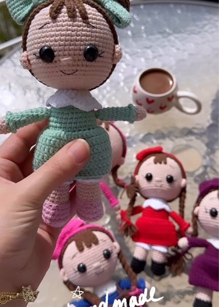 El örgüsü Amigrumi minik sevimli bebekler - Görsel 2