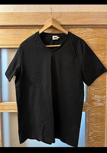 Orijinal Beymen Club V-Yaka Siyah T-Shirt