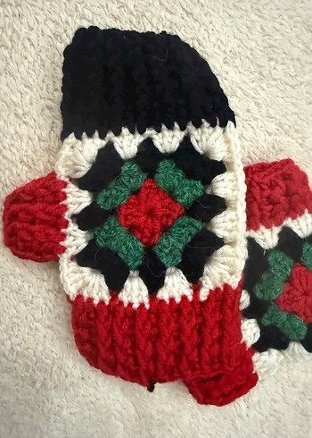 Renkli Örgü Kadın Eldivenleri - Görsel 2