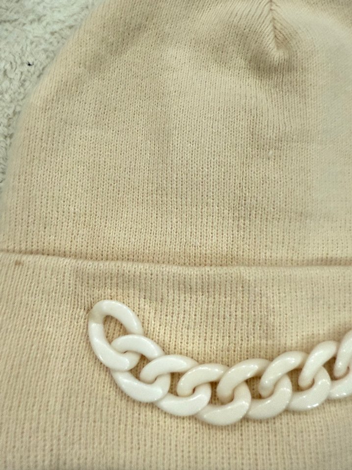 Bej Zincir Detaylı Kadın Bere - Görsel 2