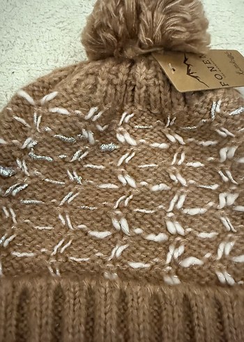 Bej Örgü Kadın Bere - Görsel 2