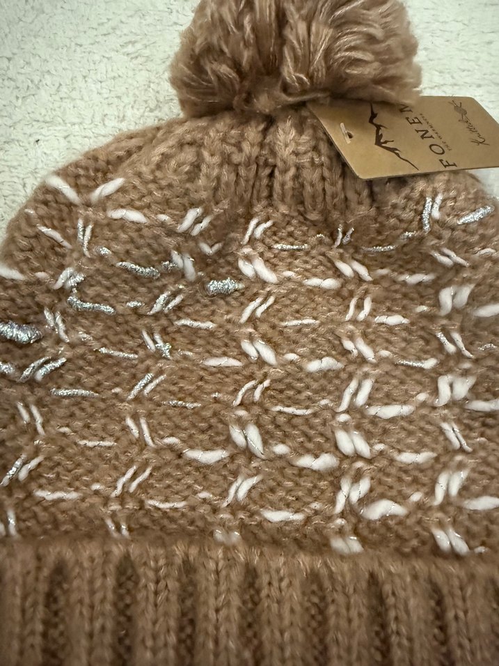 Bej Örgü Kadın Bere - Görsel 2