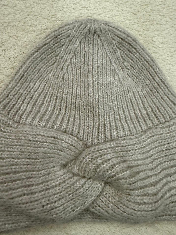 Yeşil Kadın Örgü Yün Bere - Görsel 2